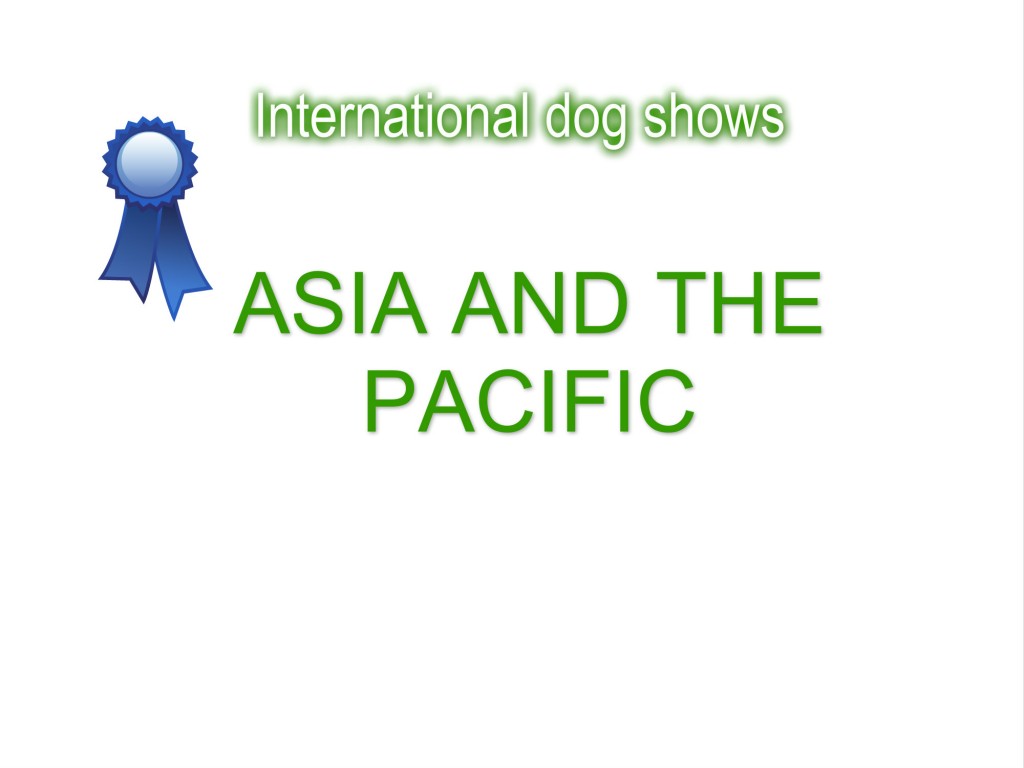 Asia and the Pacific-International Dog Shows 2018 (CACIB)
