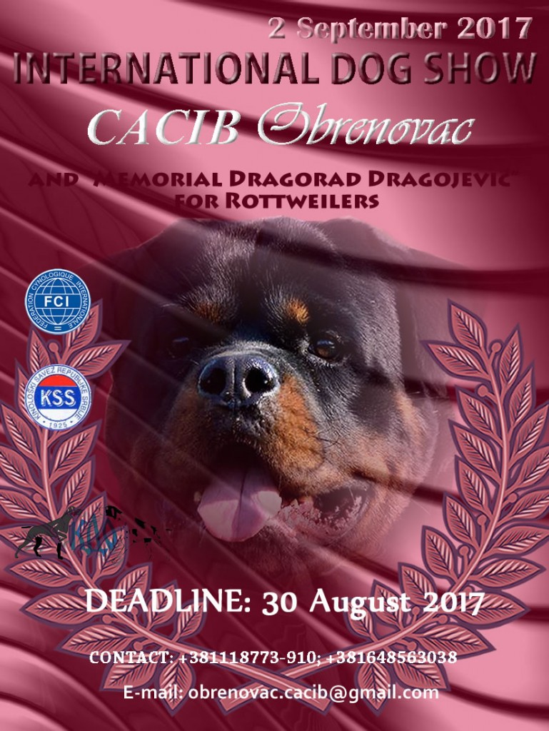 International Dog Show CACIB OBRENOVAC (Serbia)-September 2nd 2017