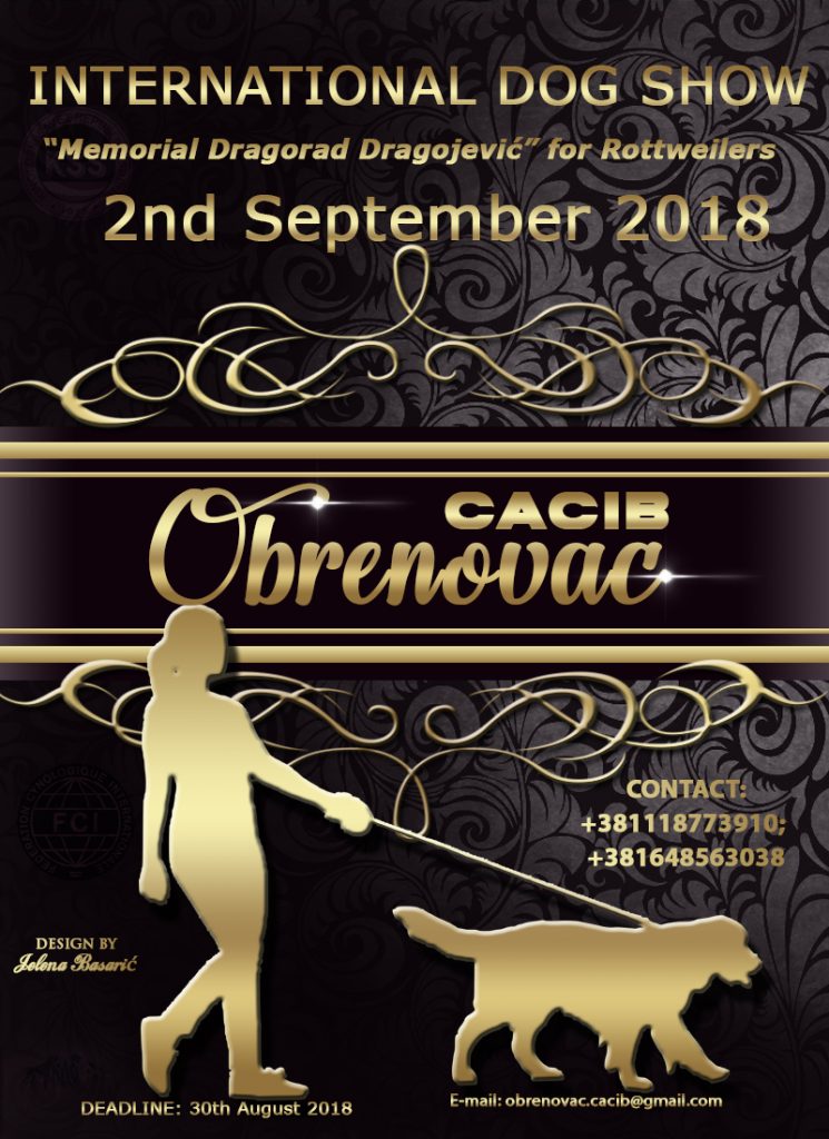 International Dog Show CACIB Obrenovac 2018 (Serbia), MOJ LJUBIMAC (Video)