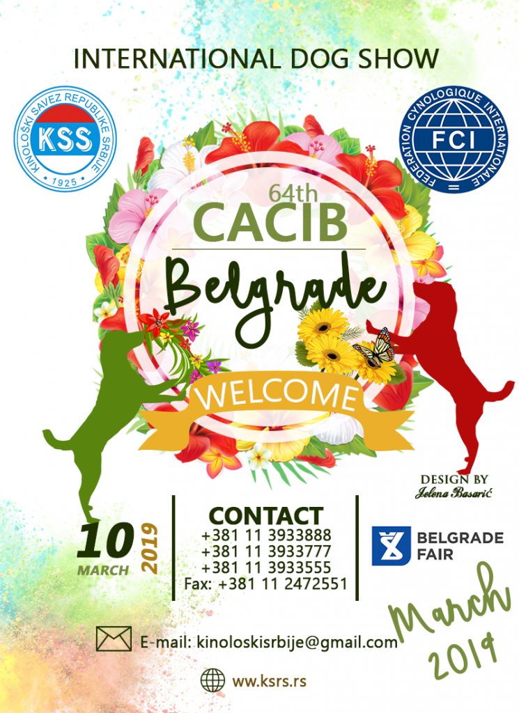 STATISTICS-64th International Dog Show CACIB Belgrade, 10th March 2019 (Serbia)