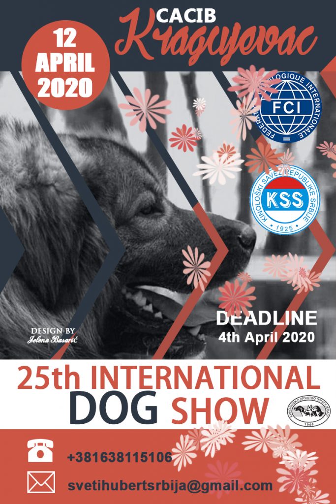 25th International Dog Show CACIB Kragujevac, Serbia, 12 April 2020