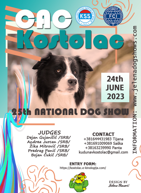 25th National Dog Show CAC Kostolac (Serbia), 24th June 2023