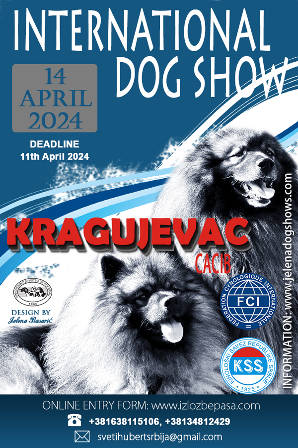 27th International Dog Show CACIB Kragujevac, Serbia, 14th April 2024