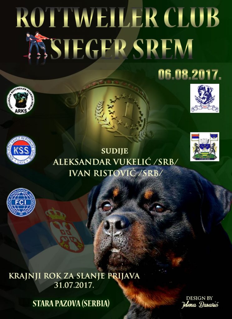 Rottweiler Club Sieger Srem Stara Pazova-06.08.2017.