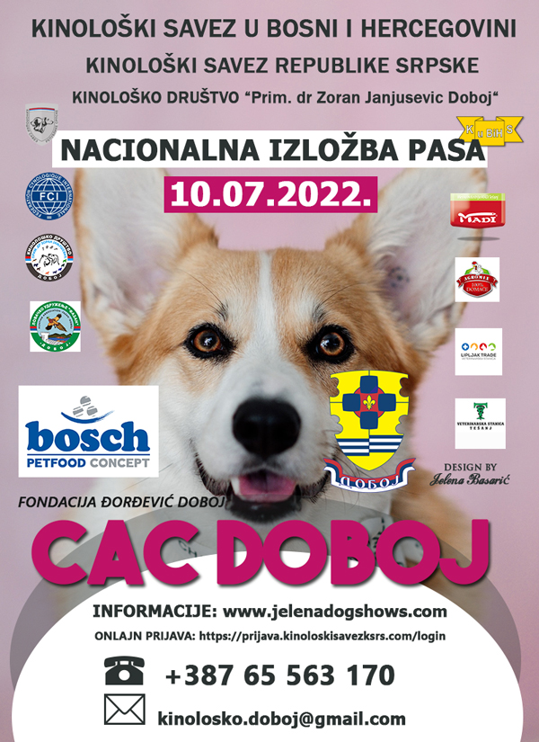 Nacionalna izložba pasa CAC Doboj (BIH), 10.07.2022.