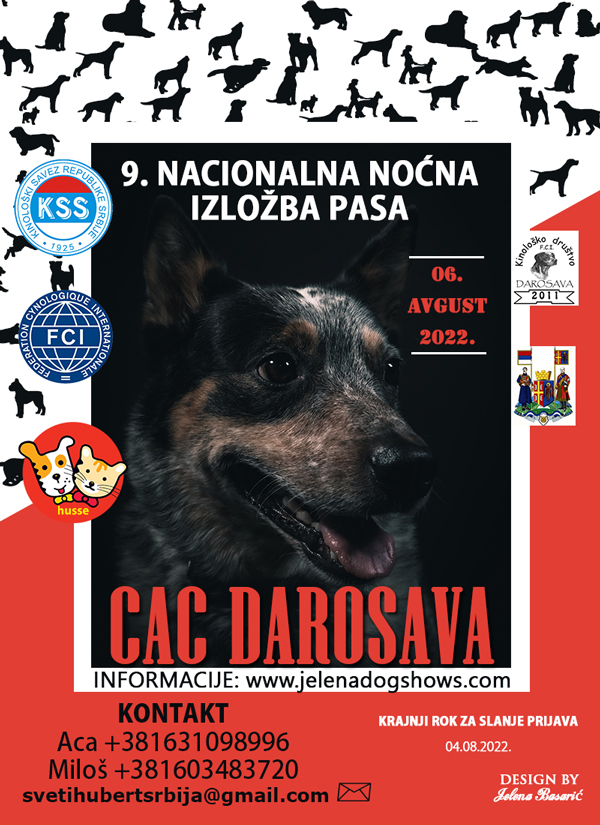 9. Nacionalna noćna izložba pasa CAC Darosava-06.08.2022.